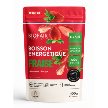 Boisson énergétique bio - Fraise