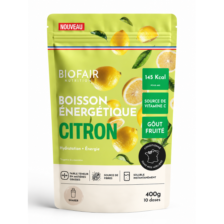 Boisson énergétique bio - Citron Boisson énergétique bio - Citron